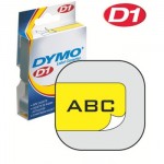Taśma Dymo D1 40918 9mm/7m czarny/zółty